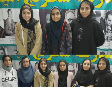 بازیکنان برتر مسابقات جام مدارس دختران شطرنج شهرستان ملارد
