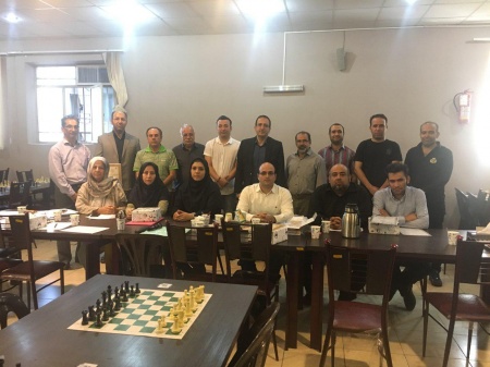 جلسه فصلی روئسای هیئت ها و حوضه های شطرنج استان تهران