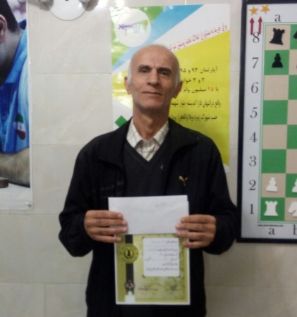 نتایج نهایی آولین دوره مسابقات شطرنج پیشکسوتان شهرستان ملارد