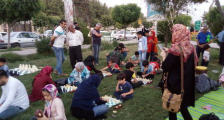 جشنواره شطرنج در شهرستان ملارد بوستان ملت چهار راه ملارد