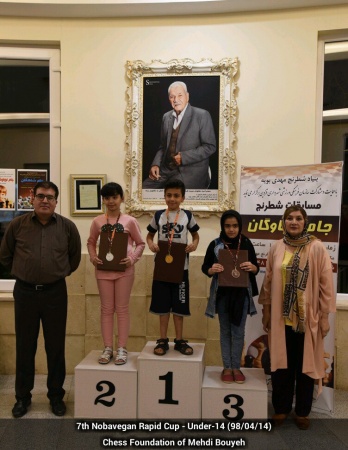 امیر حسین محمدی قهرمان زیر 10 سال جام نوباوگان استان قزوین